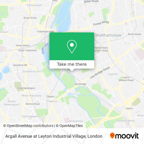 Argall Avenue at Leyton Industrial Village map