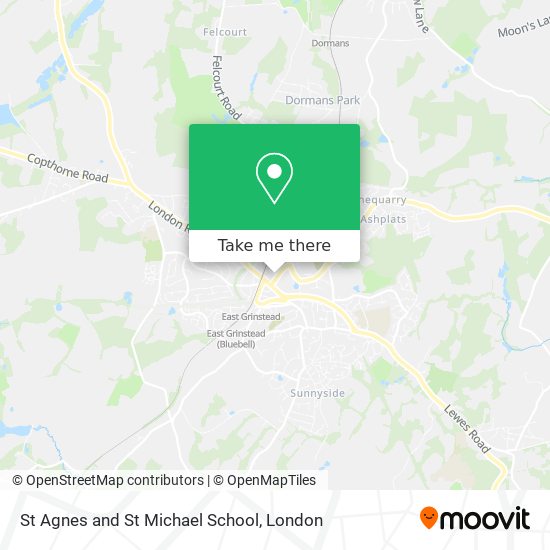 St Agnes and St Michael School map
