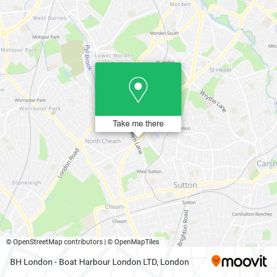 BH London - Boat Harbour London LTD map