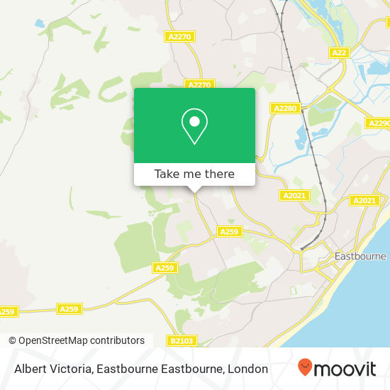 Albert Victoria, Eastbourne Eastbourne map