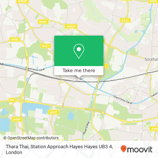 Thara Thai, Station Approach Hayes Hayes UB3 4 map