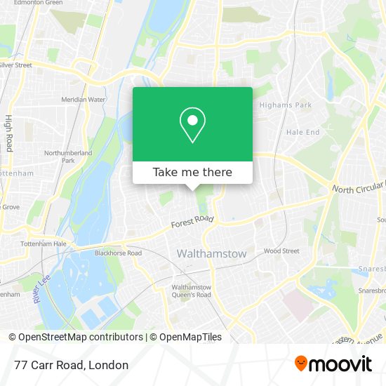 77 Carr Road map