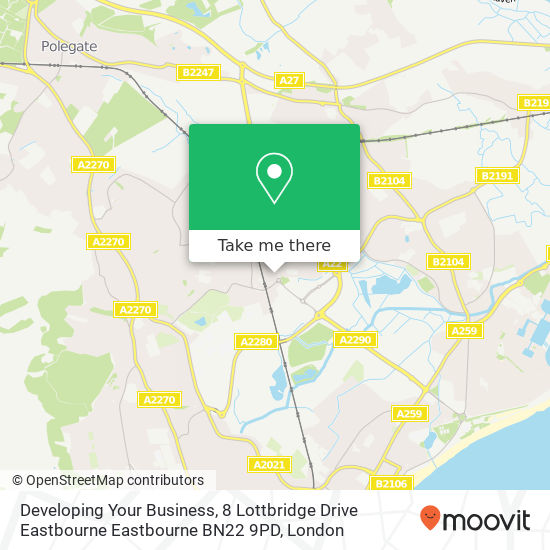 Developing Your Business, 8 Lottbridge Drive Eastbourne Eastbourne BN22 9PD map