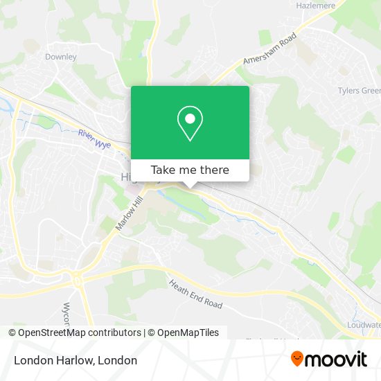 London Harlow map
