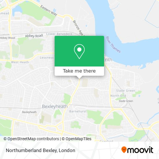 Northumberland Bexley map