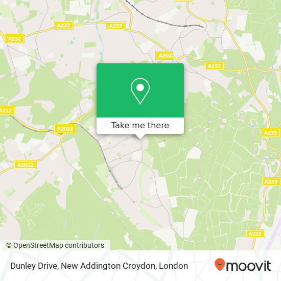 Dunley Drive, New Addington Croydon map