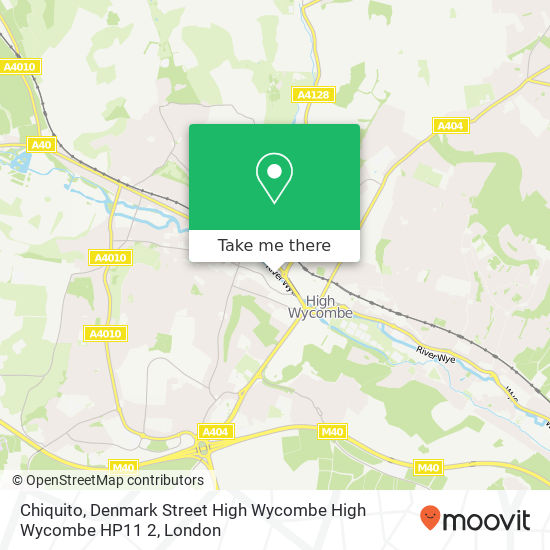Chiquito, Denmark Street High Wycombe High Wycombe HP11 2 map