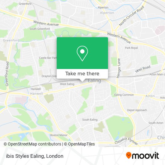 ibis Styles Ealing map