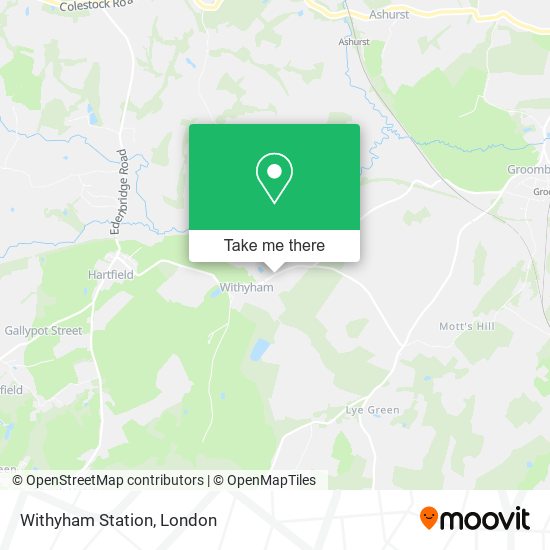 Withyham Station map