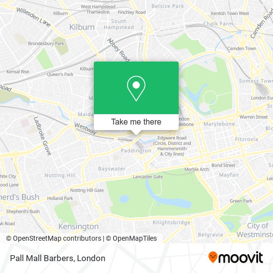Pall Mall Barbers map