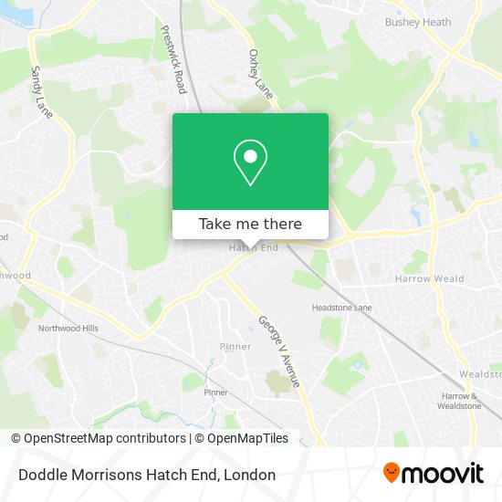 Doddle Morrisons Hatch End map