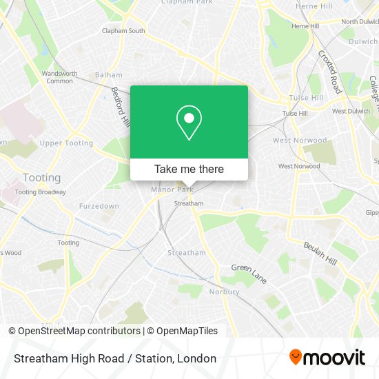 Streatham High Road / Station map