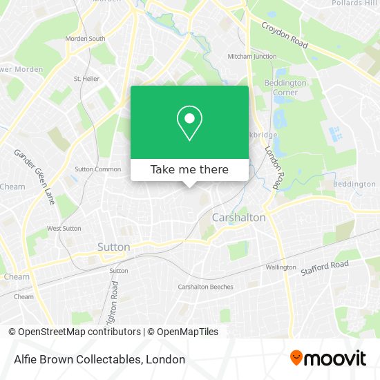 Alfie Brown Collectables map
