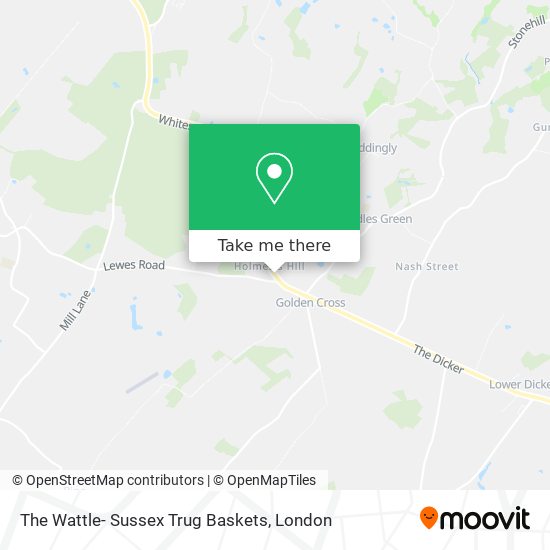 The Wattle- Sussex Trug Baskets map