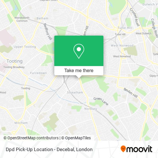 Dpd Pick-Up Location - Decebal map