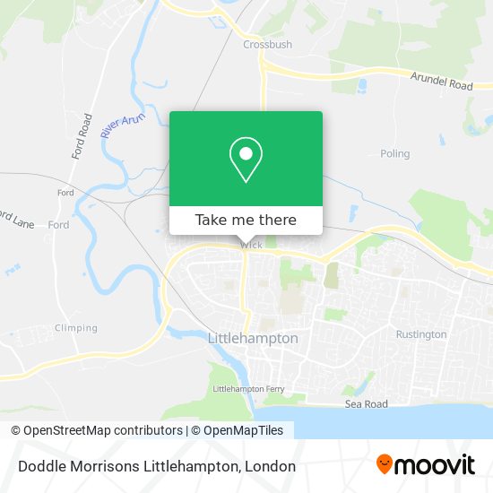 Doddle Morrisons Littlehampton map