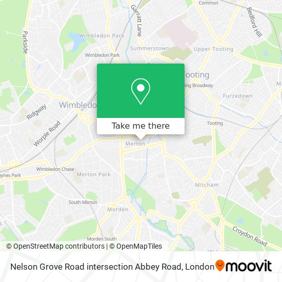 Nelson Grove Road intersection Abbey Road map
