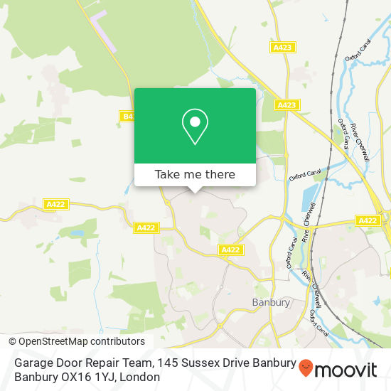 Garage Door Repair Team, 145 Sussex Drive Banbury Banbury OX16 1YJ map