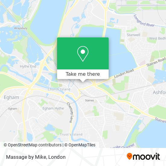 Massage by Mike map
