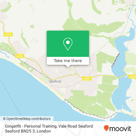 Gingerfit - Personal Training, Vale Road Seaford Seaford BN25 3 map