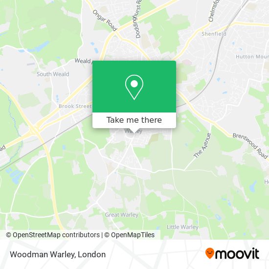Woodman Warley map
