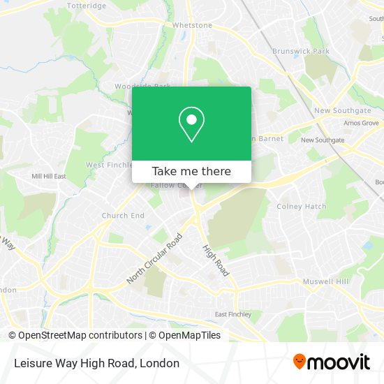 Leisure Way High Road map