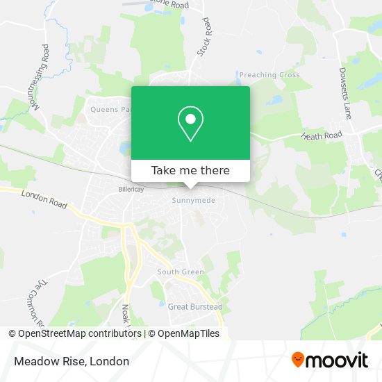 Meadow Rise map