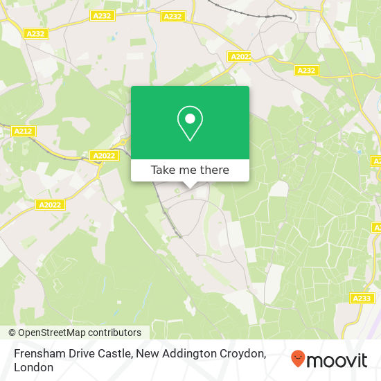 Frensham Drive Castle, New Addington Croydon map