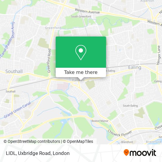 LIDL, Uxbridge Road map