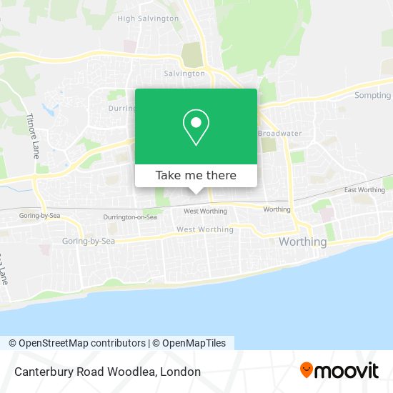 Canterbury Road Woodlea map