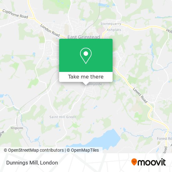 Dunnings Mill map