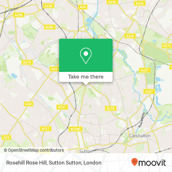 Rosehill Rose Hill, Sutton Sutton map