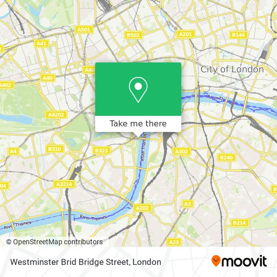 Westminster Brid Bridge Street map