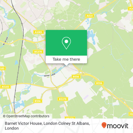 Barnet Victor House, London Colney St Albans map