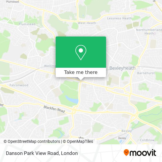 Danson Park View Road map