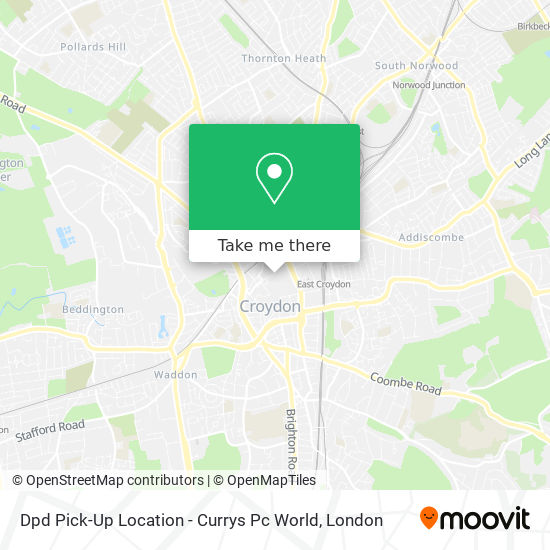 Dpd Pick-Up Location - Currys Pc World map