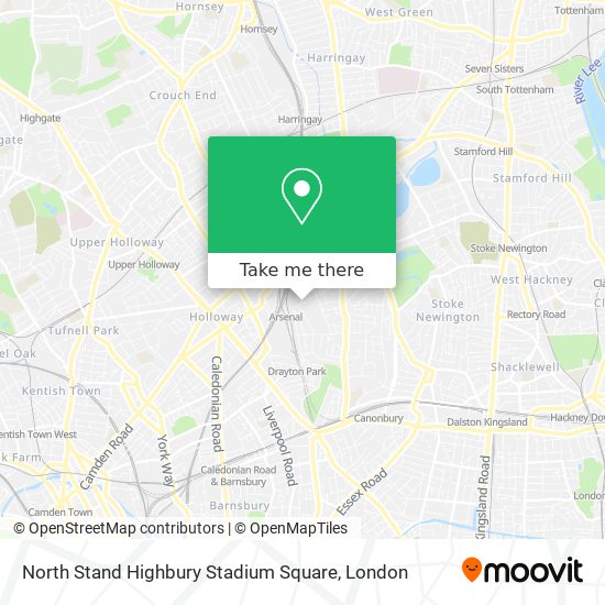 North Stand Highbury Stadium Square map