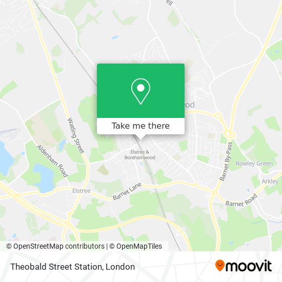 Theobald Street Station map