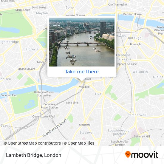 Lambeth Bridge map
