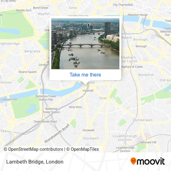 Lambeth Bridge map
