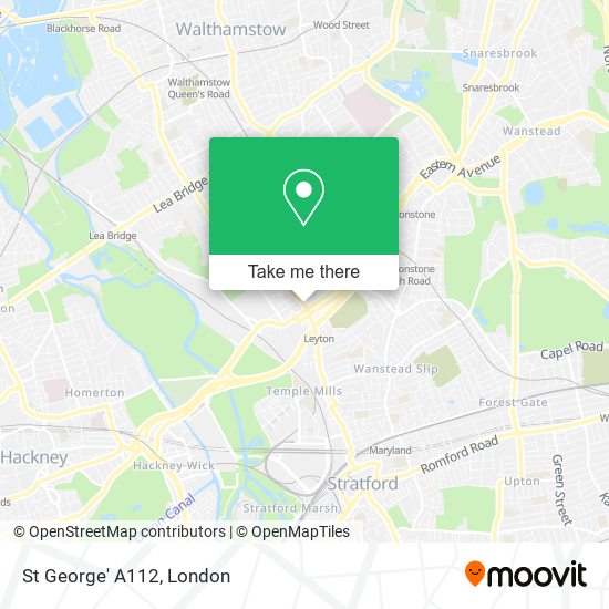 St George' A112 map