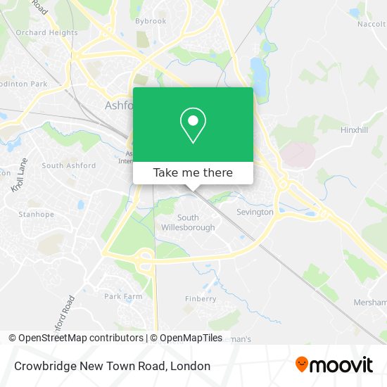 Crowbridge New Town Road map