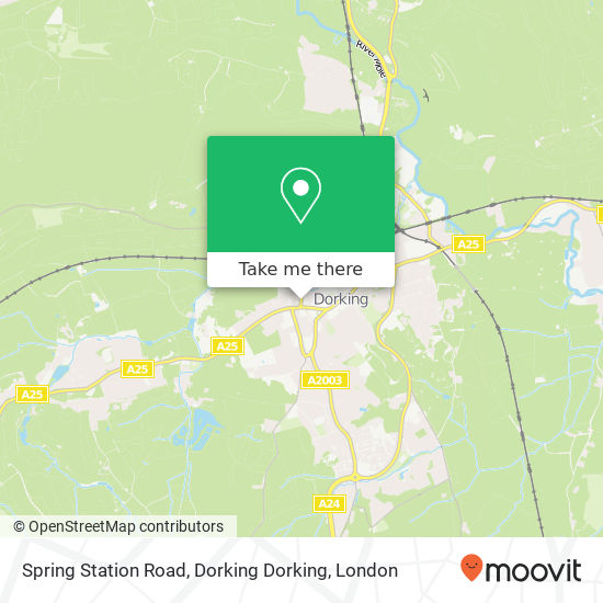 Spring Station Road, Dorking Dorking map