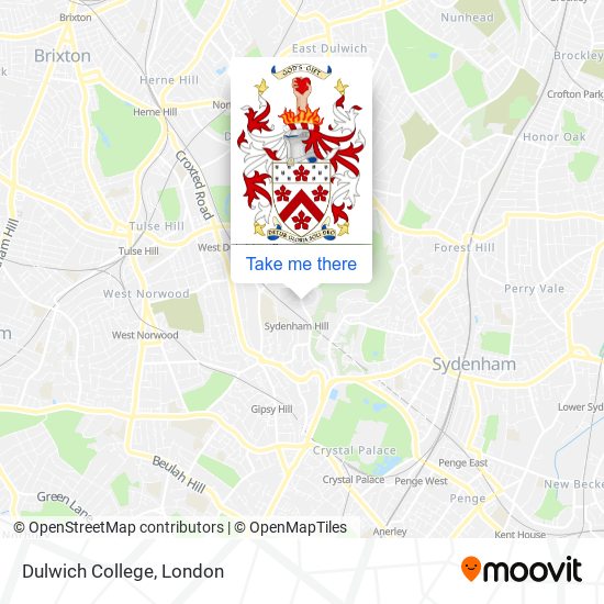 Dulwich College map