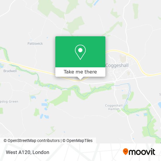 West A120 map