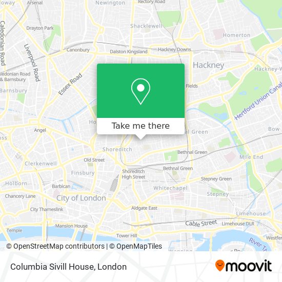 Columbia Sivill House map