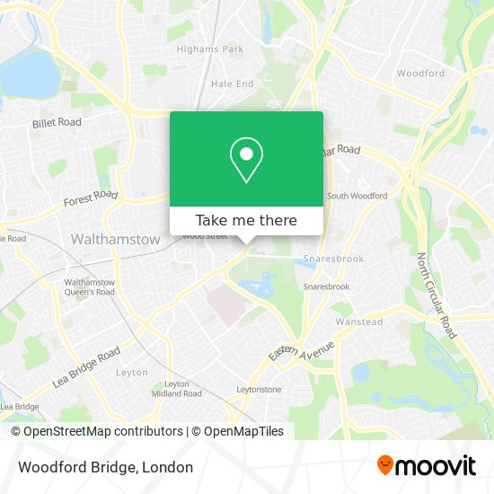 Woodford Bridge map