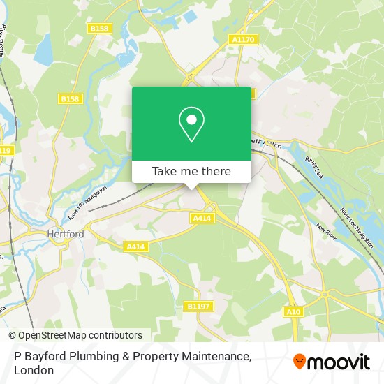 P Bayford Plumbing & Property Maintenance map