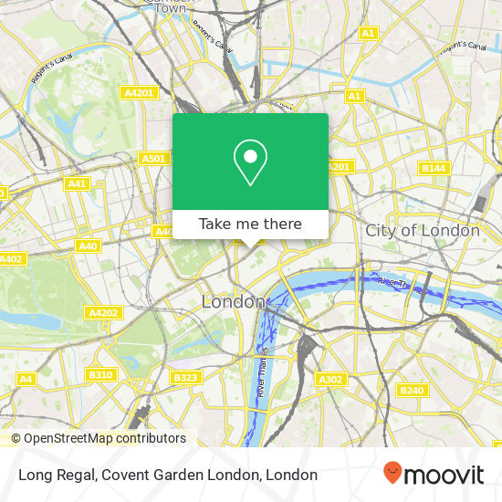 Long Regal, Covent Garden London map