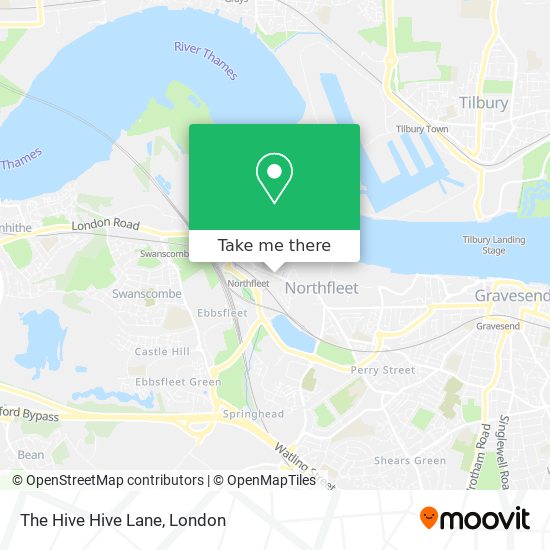 The Hive Hive Lane map